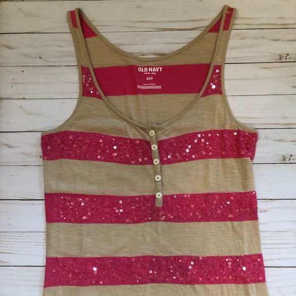 Old Navy sequin tank top - Picture 1 of 4